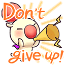 Moogle saying: don't give up!