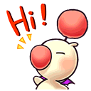 Moogle saying: hi!